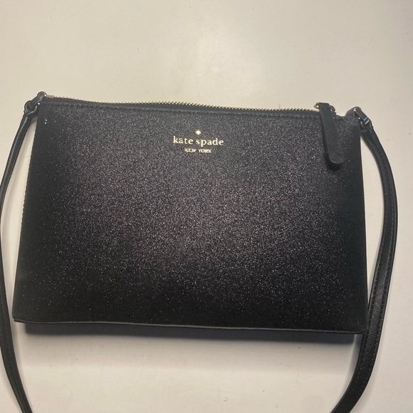 black sparkly kate spade crossbody - Picture 1 of 2